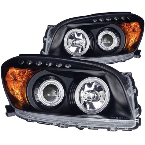 Anzo Projector Headlights Toyota Rav Ccfl Halo Black Or