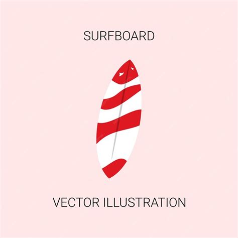 Premium Vector Surfboard Vector Illustration Design Element With