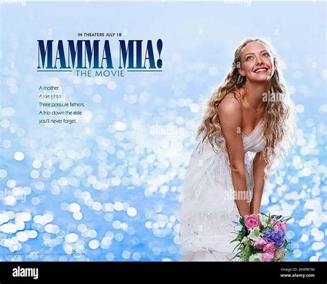 Amanda Seyfried Poster Mamma Mia Stock Photo Alamy