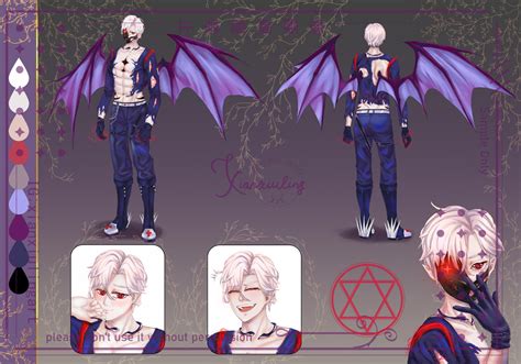 Commission Work Demon Reference Sheet By Xianxiu Ling On Deviantart