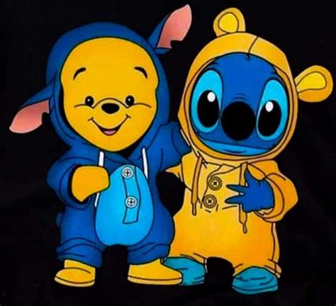 Pooh X Stitch Niedliche Hintergrundbilder Disney Stitch Tattoo