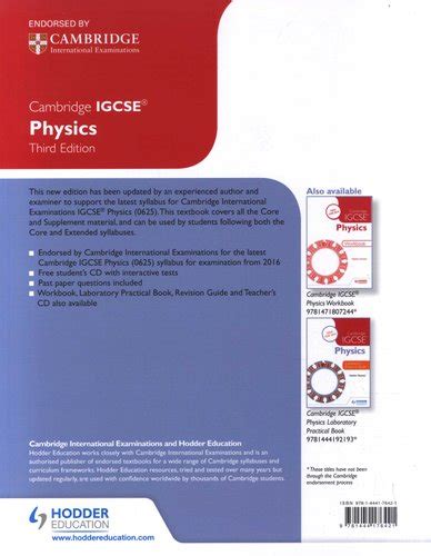 Cambridge Igcse Physics 3rd Edition Paperback 3rd Revised Edition