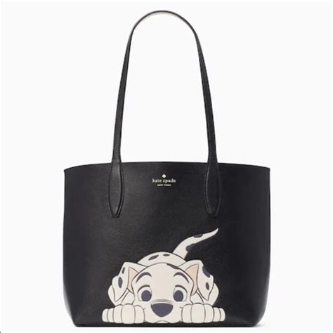 Kate Spade Bags Kate Spade X Disney 1 Dalmatians Reversible Tote Bag Black Multi Nwt Poshmark