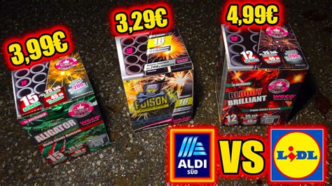 Lidl Vs Aldi Feuerwerks Batterien Aligator Vs Poison Vs Bloddy