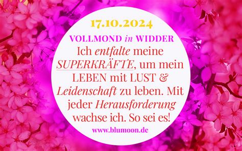 Vollmond In Widder 17 10 2024 BLUMOON ASTROLOGIE