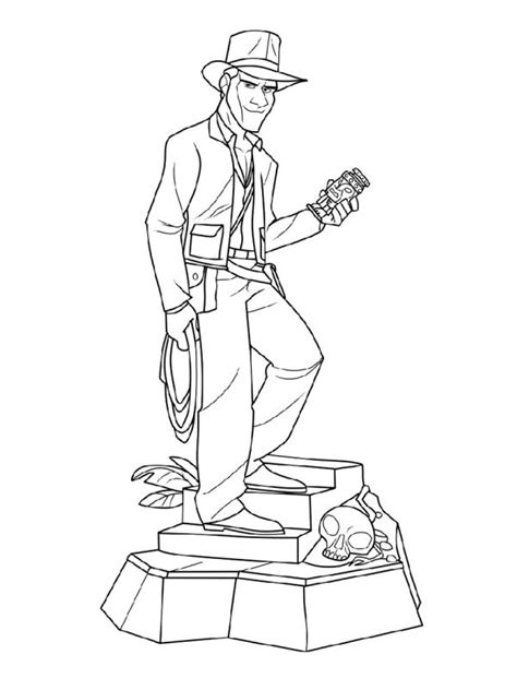 Indiana Jones Coloring Pages To Print K5 Worksheets