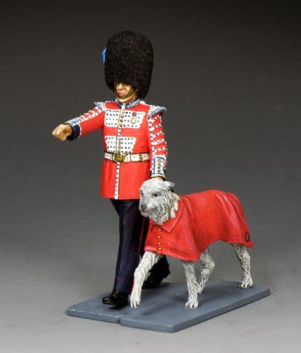 The Irish Guards Mascot ‘Seamus’ and Handler