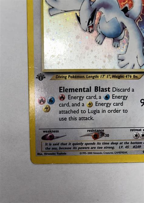 Pok Mon Tcg Lugia Neo Genesis Holo St Edition Holo Rare Raw