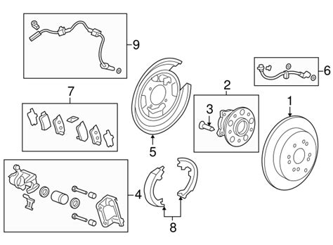 43022 T0g A01 Brake Pads Rear 2012 2016 Honda Cr V Honda Parts Online