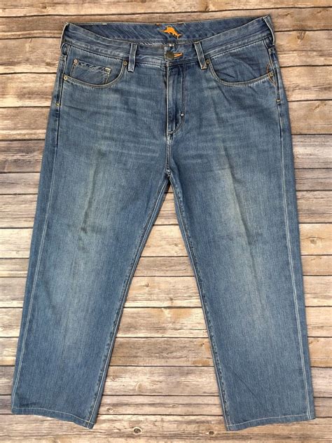 Tommy Bahama Men S 35 Short Standard Light Blue Denim Straight Leg