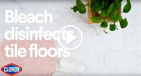 How To Clean And Disinfect Tile Foors Clorox®