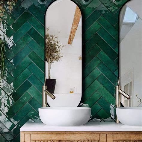 Artisan Moss Green X Equipe Artisan Green Wall Tiles Adora