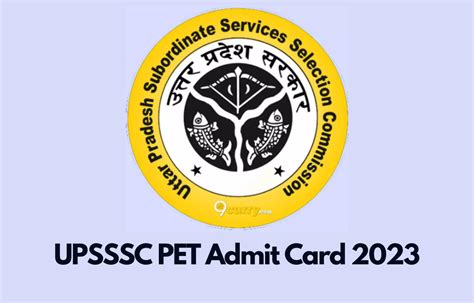 Upsssc Pet Admit Card Out Exam On October