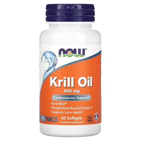 NOW Foods Krill Oil 500 Mg 60 Softgels