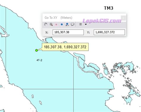 Cara Mencari Koordinat Tm Dengan Go To Xy Di Arcgis Lapak Gis