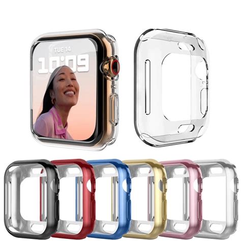 Screen Protector For Apple Watch Case 40mm 45mm 44mm 41mm 38mm 42 Full Face Cover Bumper Iwatch