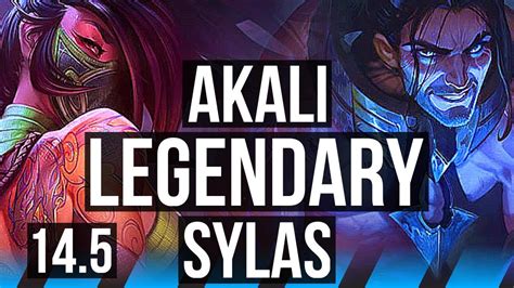 Akali Vs Sylas Mid 1200 Games Legendary Na Grandmaster 14 5