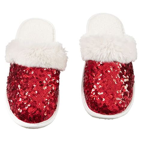 Sparkle Sequin Slippers Red Pbteen