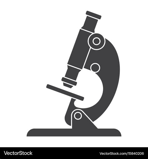 Microscope Silhouette Royalty Free Vector Image