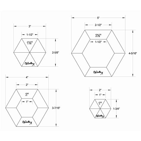 Ozquilts Framed Quilt As You Go Hexagons Set Ozquilts