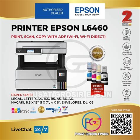 Jual Printer Epson L L L Print Scan Copy Adf Garansi