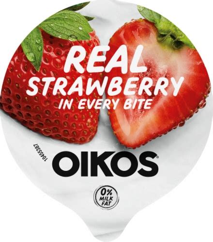 Oikos Strawberry Blended Greek Yogurt Cup Oz Frys Food Stores