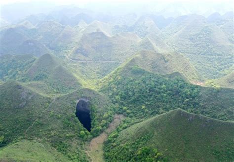 630-foot-deep giant sinkhole with the forest at the bottom discovered ...