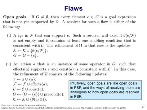 Dana Nau Lecture Slides For Automated Planning Licensed Under The