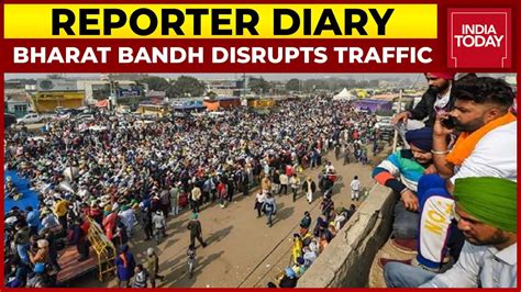 Bharat Bandh Trucks Stuck In Traffic Jam As Farmers Block Highways Reporter Diary Youtube