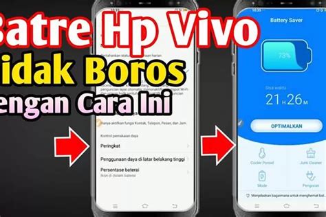 5 Cara Menghemat Baterai HP Vivo Dijamin Bikin Tahan Seharian Full