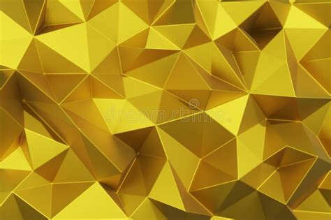 3d Rendering Triangle Polygon Is Geometric Abstract Background For