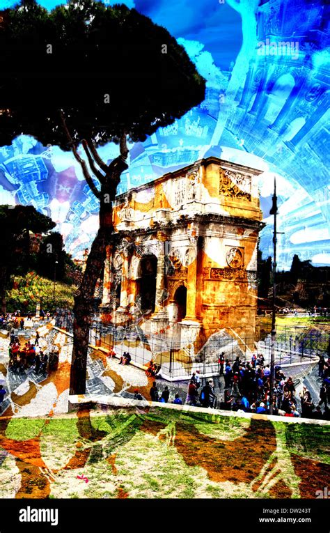 Arch Of Constantine Arco Di Costantino In Rome Italy Stock Photo Alamy