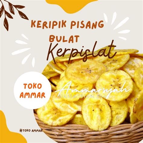 Jual Keripik Pisang Bulat Manis Aroma Nangka 1000grqm 1kg Camilan