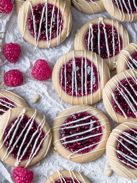 Easy Raspberry Jam Thumbprint Cookies Recipe Cookin With Mima