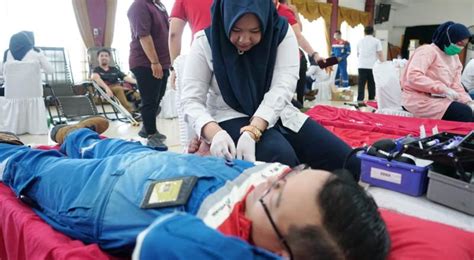 Donor Darah Wujud Kepedulian Pekerja Kilang Pertamina Plaju Pada