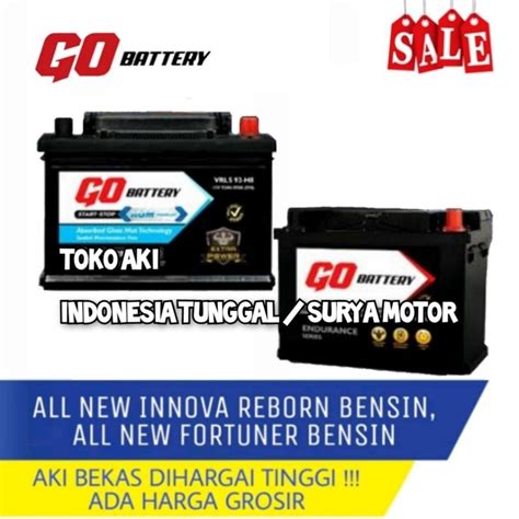 Jual AKI MOBIL INNOVA REBORN FORTUNER BENSIN DIN 66 LN2 GO BATTERY MF