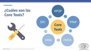 Introducci N A Las Core Tools Herramientas Para La Industria