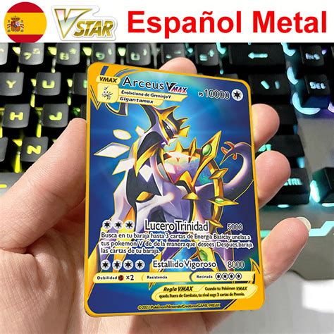 Cartas de Pokémon Vstar Mewtwo de Metal español colección de cartas de