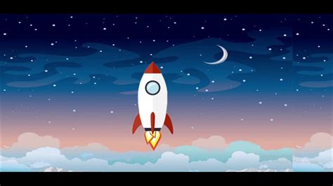 Flying Rocket Animation Effects Using CSS Rocket Launch Animation