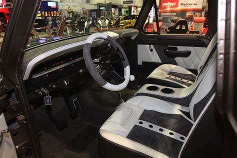 Tmi Products New Classic Truck Seats Make A Big Statement At Sema 2015 Hot Rod Network