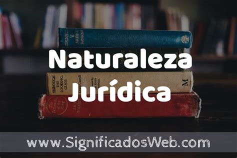 Concepto de Naturaleza Jurídica Que es Definición y Significado