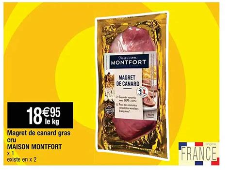 Promo Magret De Canard Gras Cru Maison Montfort Chez Cora ICatalogue Fr