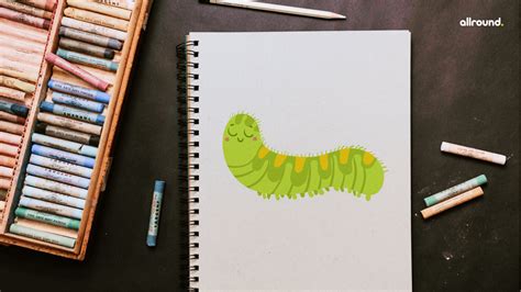 How To Draw A Caterpillar Step By Step Drawing Guide For Kids