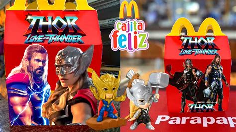 Cajita Feliz Thor Amor Y TruenoJulio 2022 McDonalds Happy Meal Thor