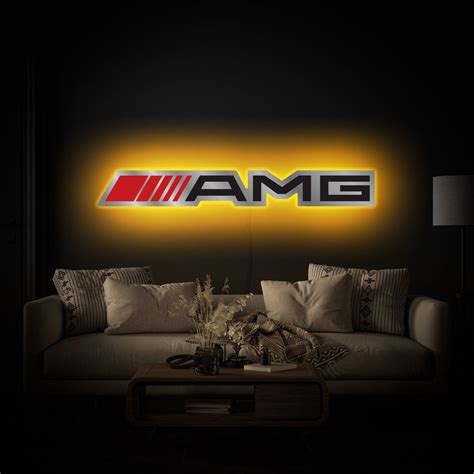 Amg Neon Sign Amg Light Sign Mercedes Amg Sign Amg Led Etsy