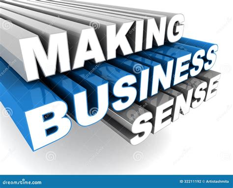 Making Business Sense Stock Photography Image 32211192