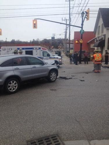 Crash Outside Orillia City Hall Sends One To Hospital