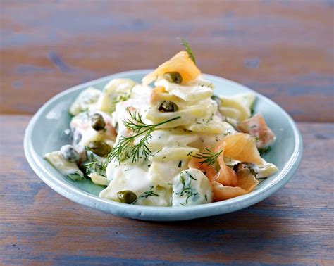 Kartoffelsalat Mit Ger Uchertem Lachs Kapern Und Dill Rezept Lecker