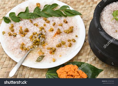 Traditional Rice Porridge Payaru Kanji Congee Stock Photo 427647244