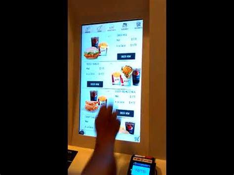 Kfc Self Ordering Kiosk Youtube